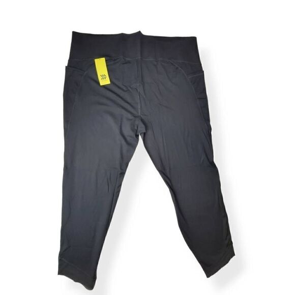 All in Motion Black Tulip hemline leggings 4X - Picture 2 of 4